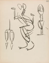Drie figuurstudies