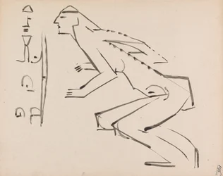 Twee Studies voor een Beeldhouwwerk