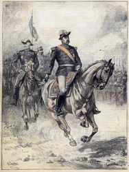 Generaal Felix Gustave (Felix-Gustave) Saussier (1828-1905) in 1892 na Chartier