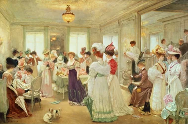 Vijf Uur bij de Couturier Paquin, 1906