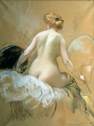 Schets voor een plafondmuurschildering voor het Elysee-Paleis, niet uitgevoerd, eind 19e begin 20e eeuw