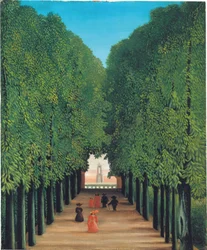 De laan in het park bij Saint Cloud, ca. 1908