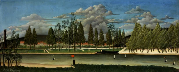Landschap met boomstammen, ca. 1887