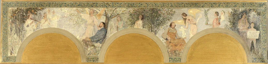Schets voor de zuidelijke ingangssalon van het Hôtel de Ville de Paris: La Musique - La Sculpture