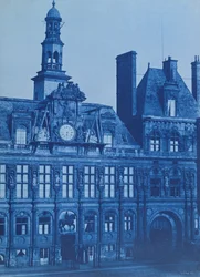 Het Hotel de Ville in Parijs, 1853