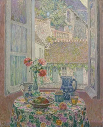 Tafel met uitzicht op de binnenplaats, 1926
