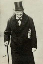 Portret van Winston Churchill (foto)