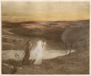 Dante ontmoet Beatrice, 1898