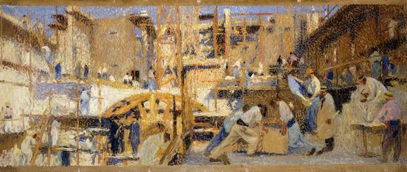De arbeiders; Le Travail, 1914