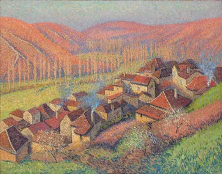 Uitzicht op het centrum van Labastide du Vert; Vue du centre de Labastide du Vert, ca. 1940