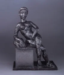 Decoratiefiguur, augustus 1908, gegoten 1954 (brons)