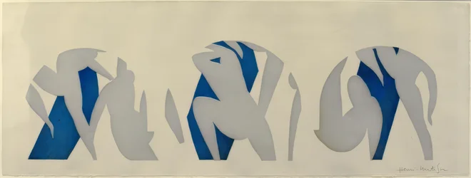 De dans, grijs, blauw, wit