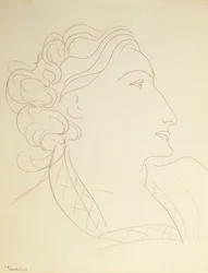 Vrouwelijk profiel (Portret van L.N. Delektorskaya)