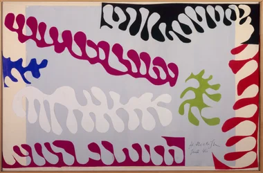 Le lagon de la serie : Jazz 1944 (Gouache papier, geknipt en geplakt op papier gemonteerd op canvas)