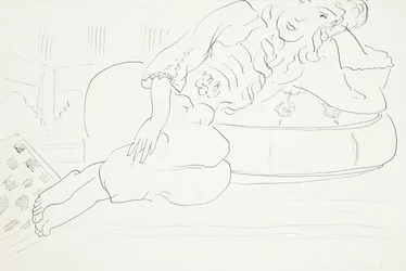 Odalisque dambord, kussen