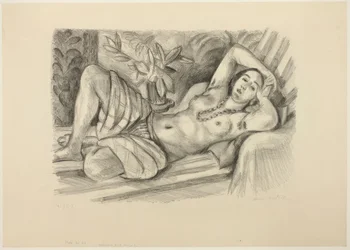 Odaliske met magnolia