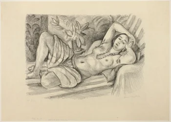 Odaliske met magnolia