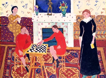De familie van de schilder
