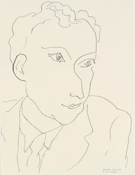 Portret van Louis Aragon