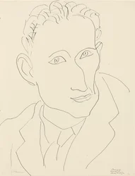 Portret van Louis Aragon