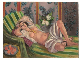 Liggende Odalisque met Magnolia