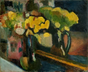 De gele bloemen