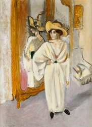 Vrouw in het wit, ca. 1918-19 (olieverf op doek)