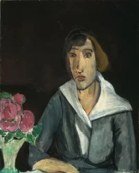 Vrouw met rozen