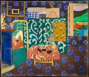 interieur aux eggplants 1911 (lijm tempera op doek)