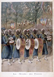 Een regiment Algerijnse Turcos, 1896
