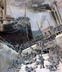 Een ongeluk aan boord van de Victoria