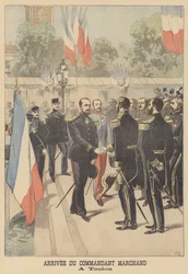 Aankomst van majoor Marchand in Toulon