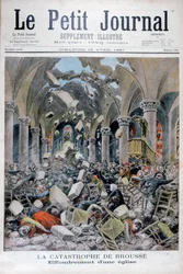 Instorting van een kerk, Brousse, Frankrijk, 1897
