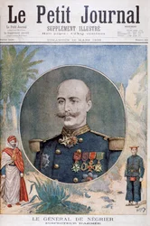 Generaal de Négrier, inspecteur-generaal van het Franse leger, 1895