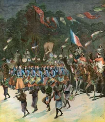 Inwijding voor de opening van de haven van Tunis