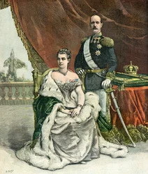 Portret van koning George I van Griekenland