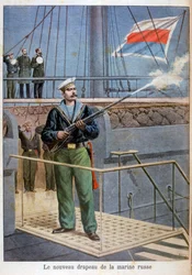 De nieuwe vlag van de Russische marine, 1898