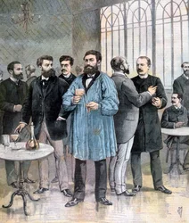 De verfrissingsbar, Kamer van Afgevaardigden van Frankrijk, Parijs, 1892