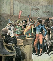 Vermomde jongeren die problemen veroorzaken