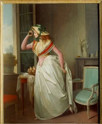 Vrouw in het oog