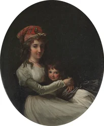 Portret van een moeder en dochter, ca. 1794-95