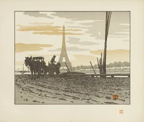Vanaf de Quai de Passy. Kolenhandelaars [De zesendertig gezichten op de Eiffeltoren]