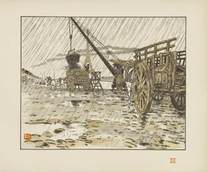 Vanaf de Quai de Passy, in de regen [De zesendertig gezichten op de Eiffeltoren]