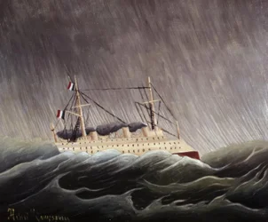 Schip in de storm
