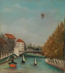 Studie voor uitzicht op de Pont de Sèvres