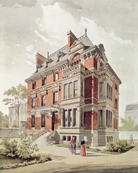Project voor een villa, eind 19e eeuw