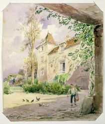 Het huis van Armande Bejart (1642-1700) in Meudon, ca. 1906