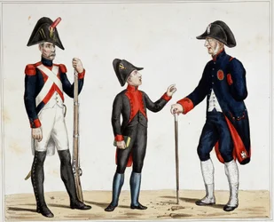 Een veteraan van de legers, een leerling van het Lycee Napoleon en een oorlogsinvalide