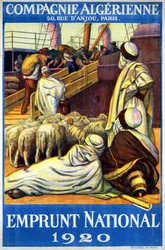 Affiche van de Algerijnse Maatschappij 