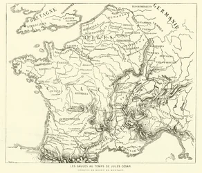 Landen van de Galliërs tijdens de tijd van Julius Caesar